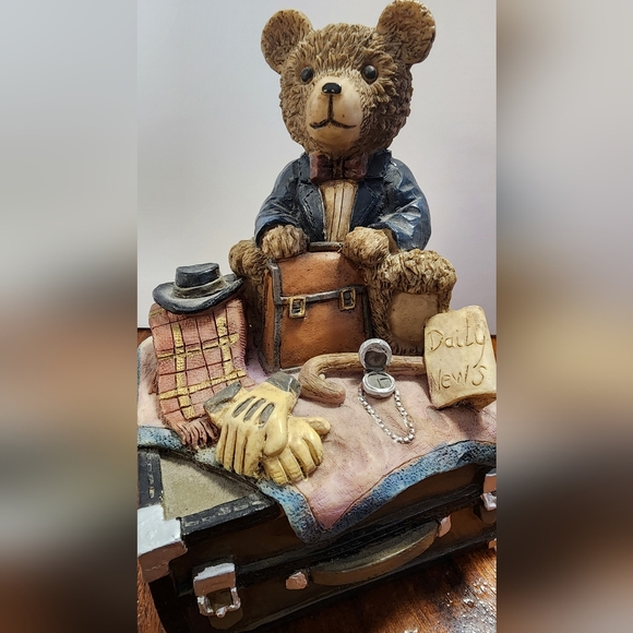 Charming Bear on Trunk Piggy Bank - Picture 5 of 6